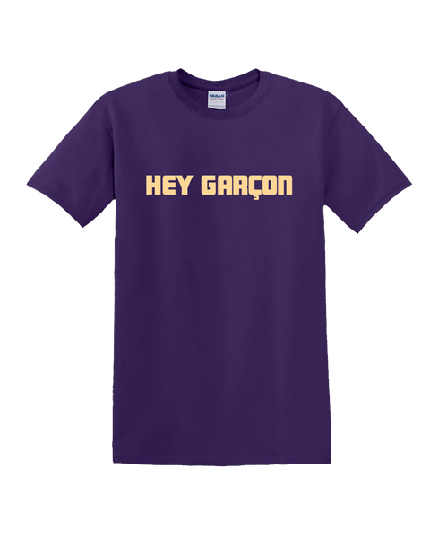 T-shirt "Hey Garçon" Purple